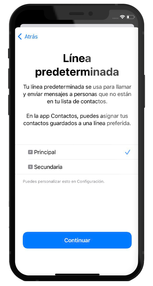 Línea Predeterminada - eSIM - SIM Virtual - iPhone | iOS - Tigo Nicaragua