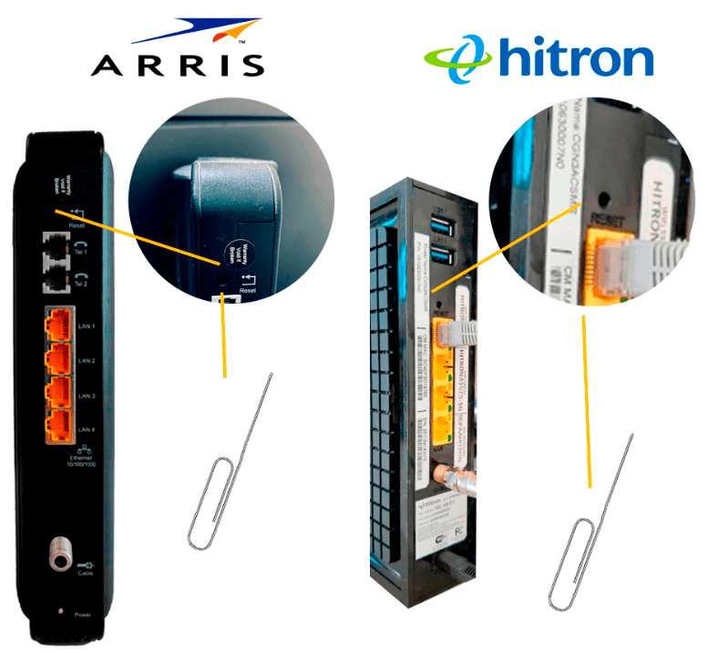 Reset Módem Arris | Hitron | Configuración de Fabrica | Internet Hogar Tigo Nicaragua
