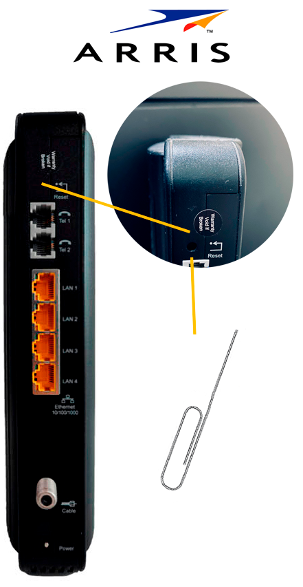 Reiniciar Manualmente Modem Arris - Tigo Nicaragua