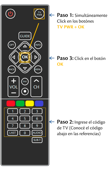 ¿Cómo configurar el control remoto F-02-0097 KAON? | TV Digital - Tigo Nicaragua