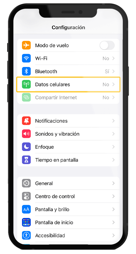 Datos Móviles - iPhone - Activar o Desactivar PIN PUK - Tigo Nicaragua