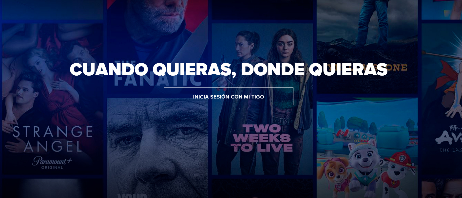 Registro - App Mi Tigo - Paramount + Tigo Nicaragua