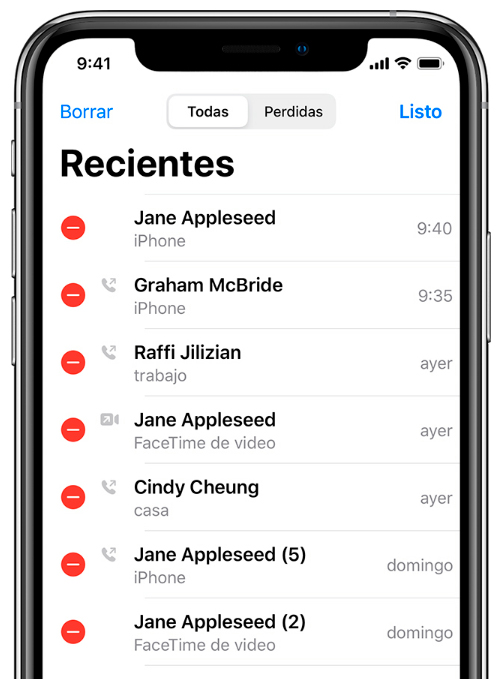 ¿Cómo ver y borrar el historial de llamadas en iPhone?