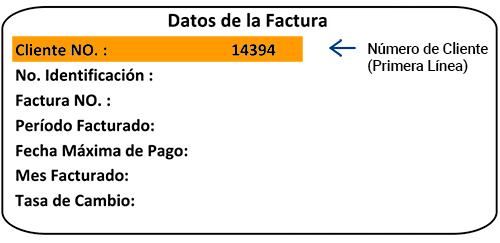 Número Cliente - Servicio Móvil - Tigo Nicaragua
